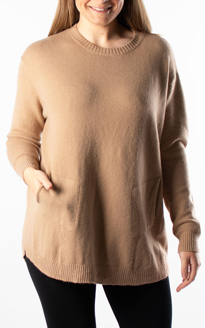 Amelia Scarf Jumper | Camel