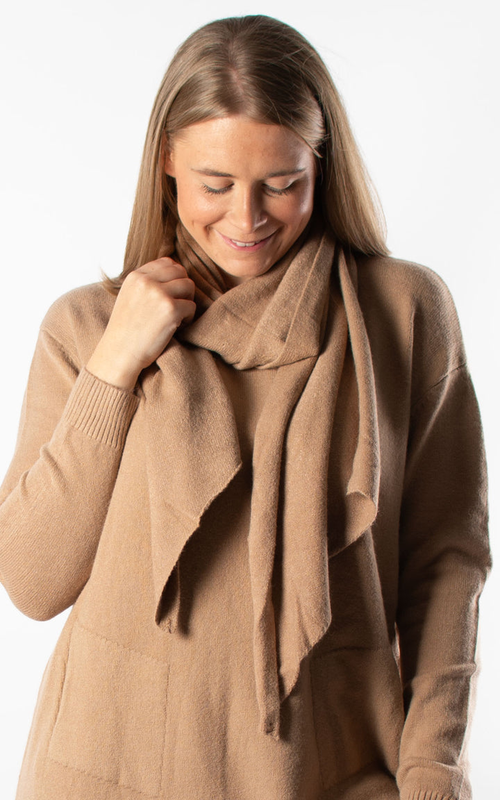 Amelia Scarf Jumper | Camel