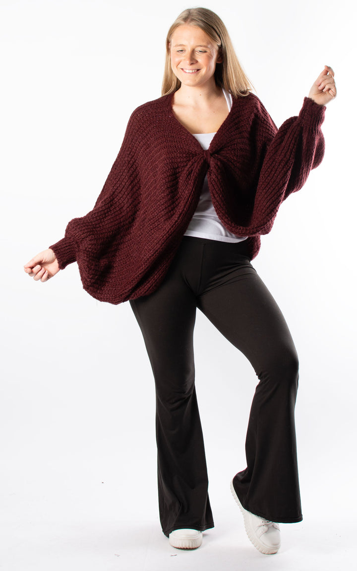 Angelina Oversized Knit | Burgundy