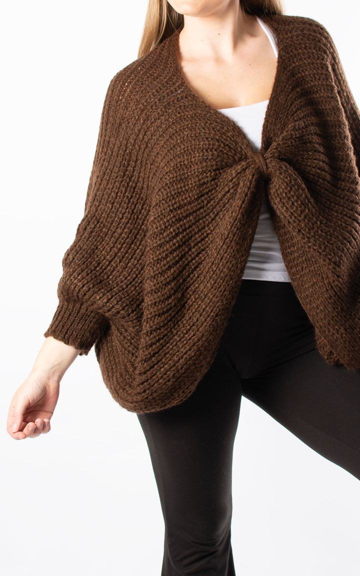 Angelina Oversized Knit | Chocolate