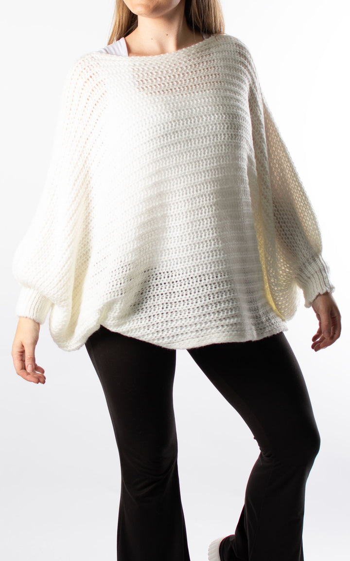 Angelina Oversized Knit | Winter White