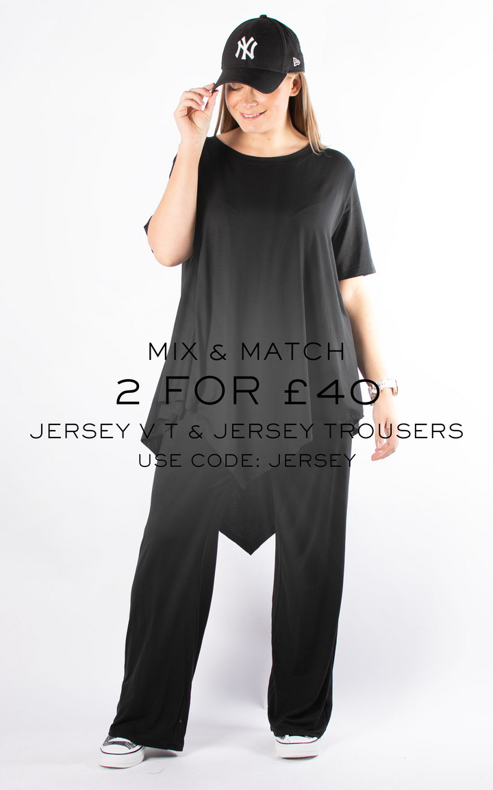 Jersey Trousers | Black
