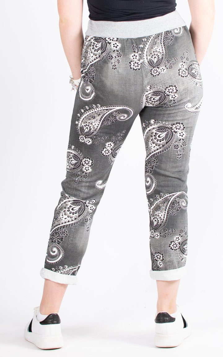 Basic Jogger | Paisley | Dark Grey