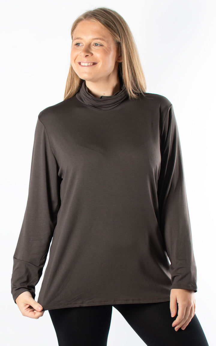 Basic Roll Neck | Chocolate