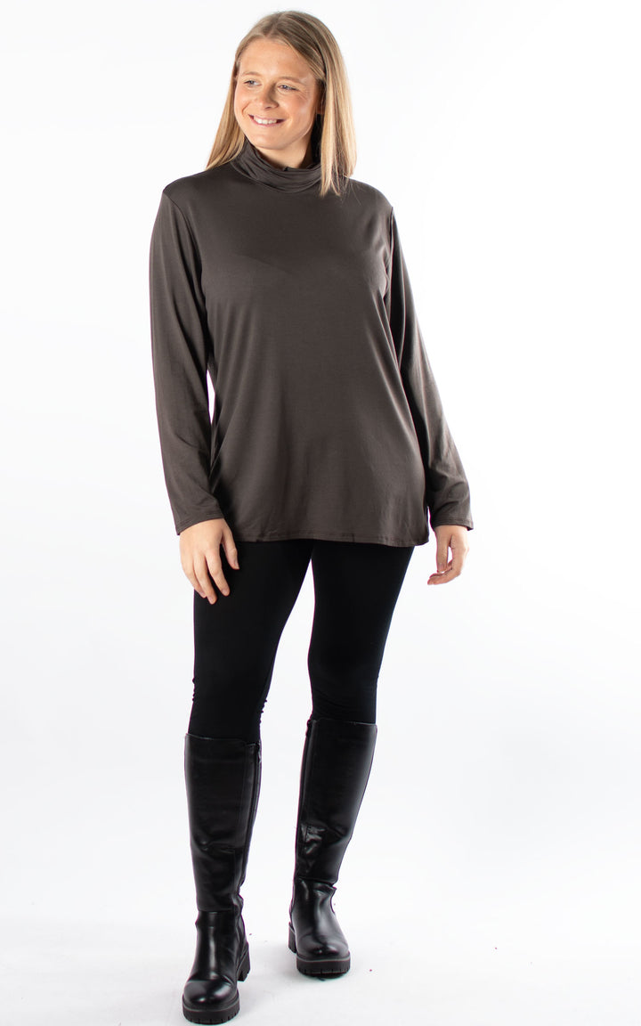 Basic Roll Neck | Chocolate