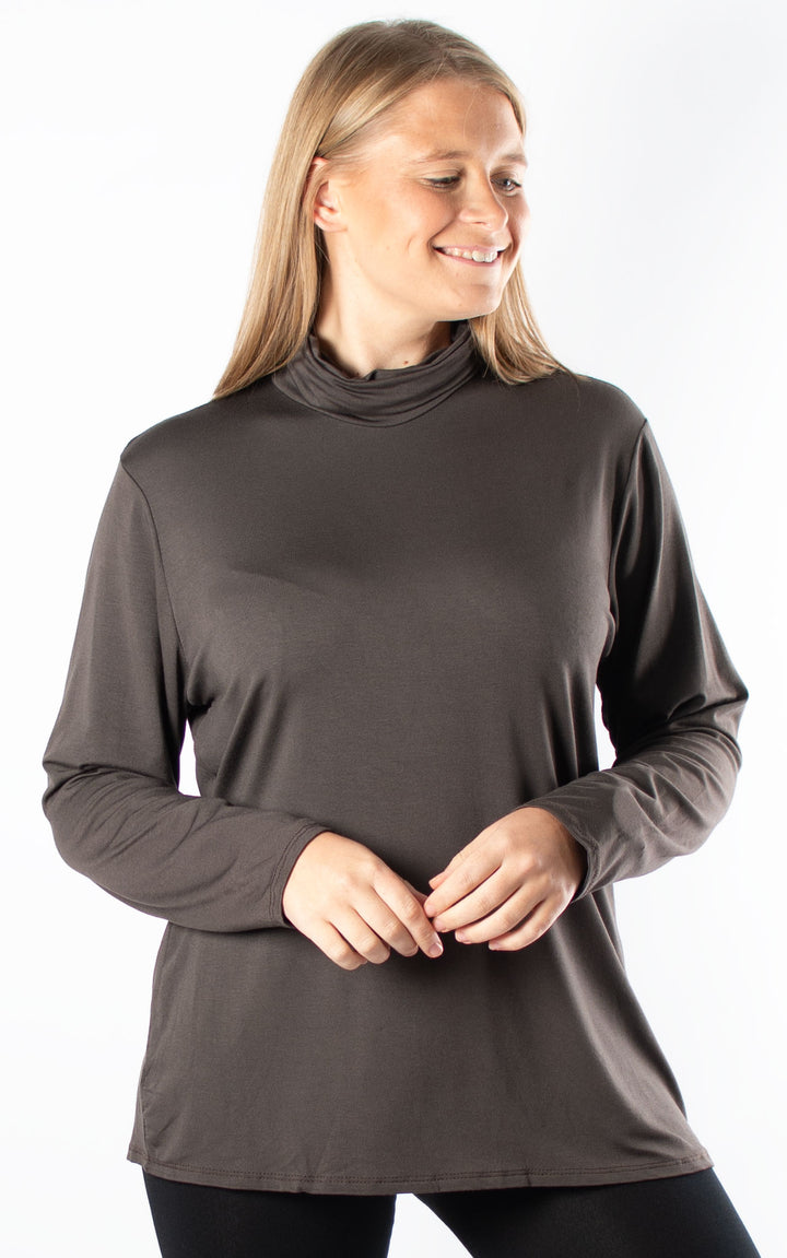 Basic Roll Neck | Chocolate