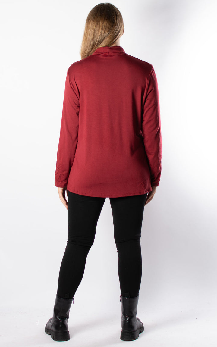 Basic Roll Neck | Burgundy