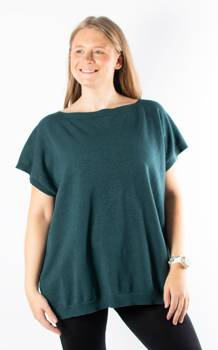 Button Back Jumper | Bottle Green