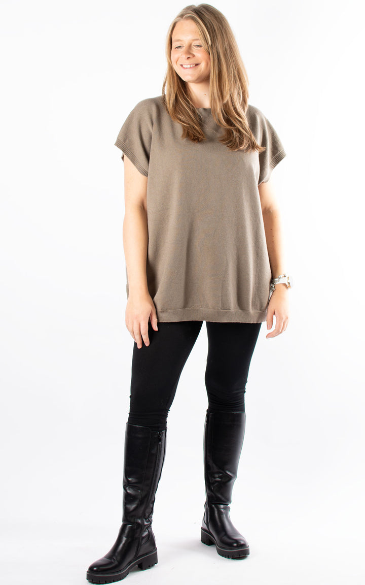 Button Back Jumper | Mocha