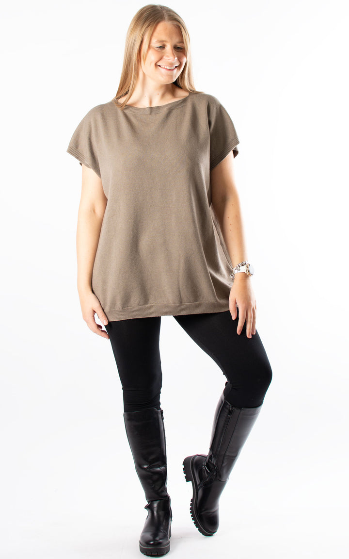 Button Back Jumper | Mocha