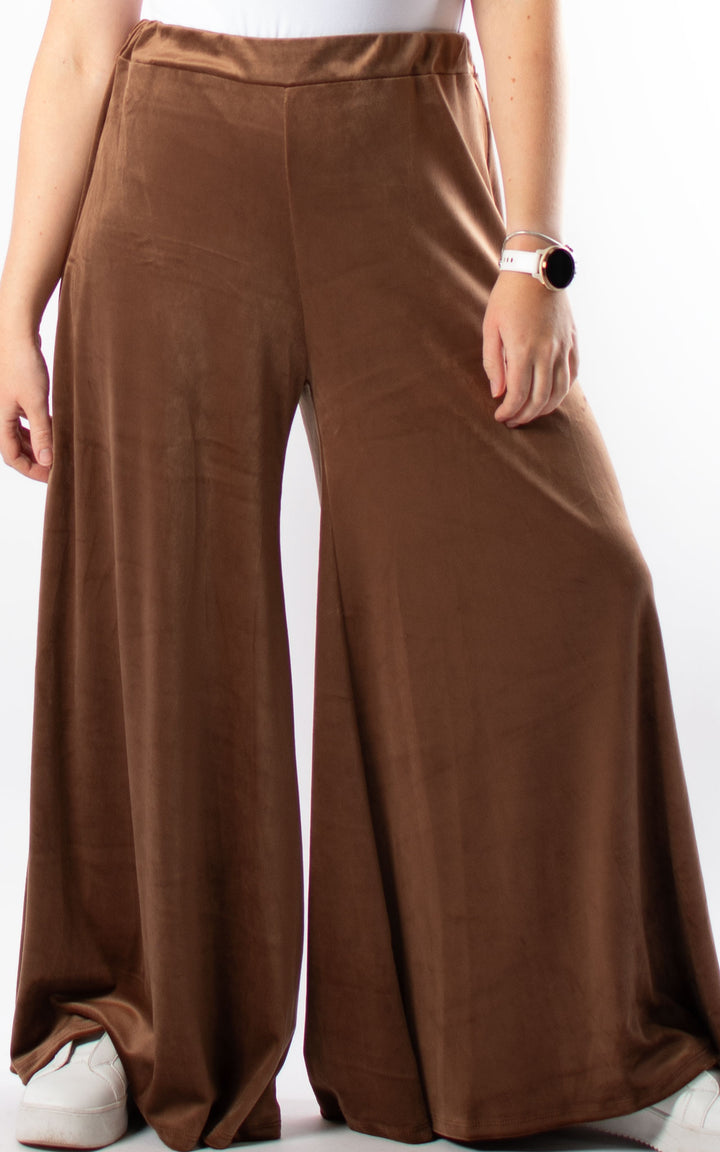 Cath Velvet Trousers | Caramel