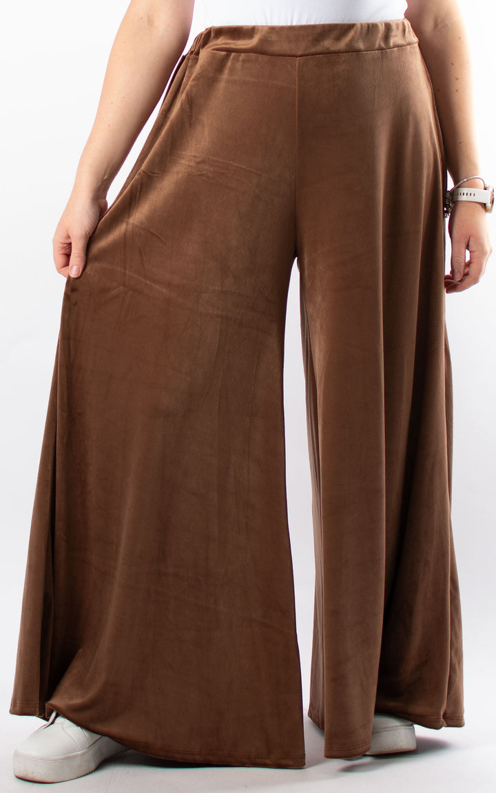 Cath Velvet Trousers | Caramel