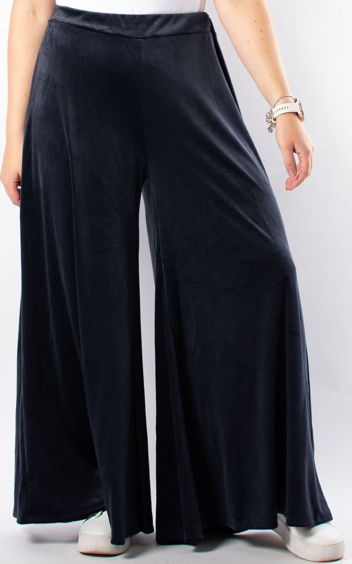 Cath Velvet Trousers | Navy