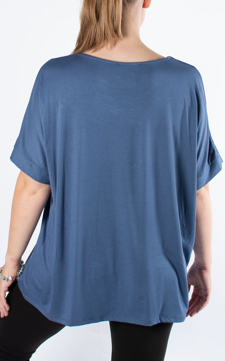 BASIC | Cap Sleeve | Denim
