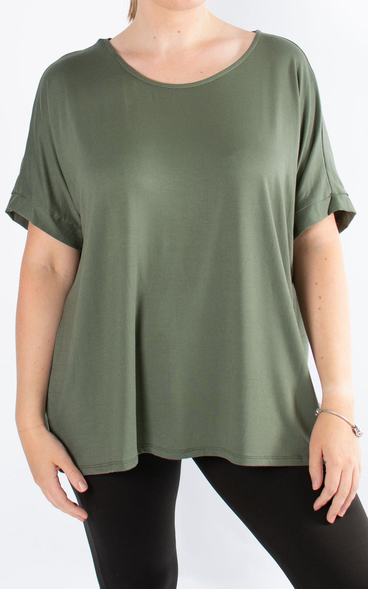 BASIC | Cap Sleeve | Khaki