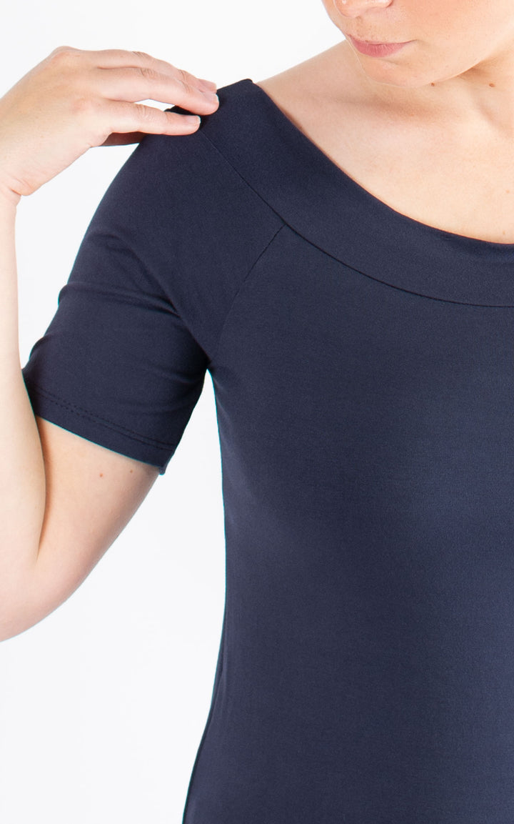 BASIC | Boat Neck | Navy