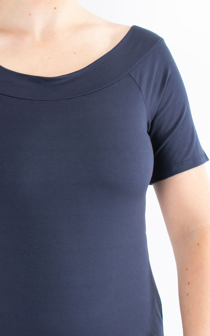 BASIC | Boat Neck | Navy