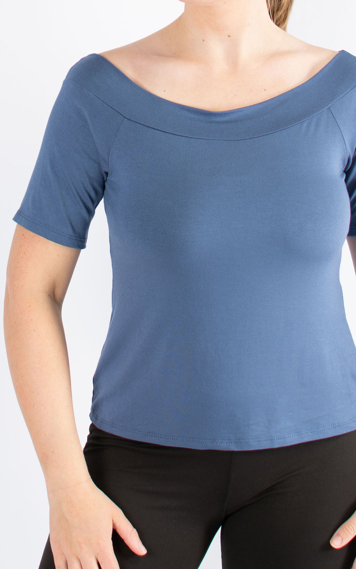 BASIC | Boat Neck | Denim