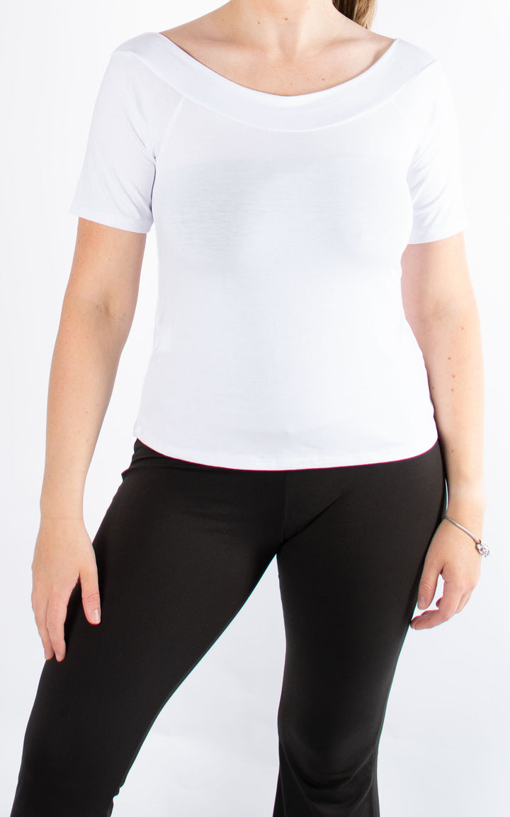 BASIC | Boat Neck | White