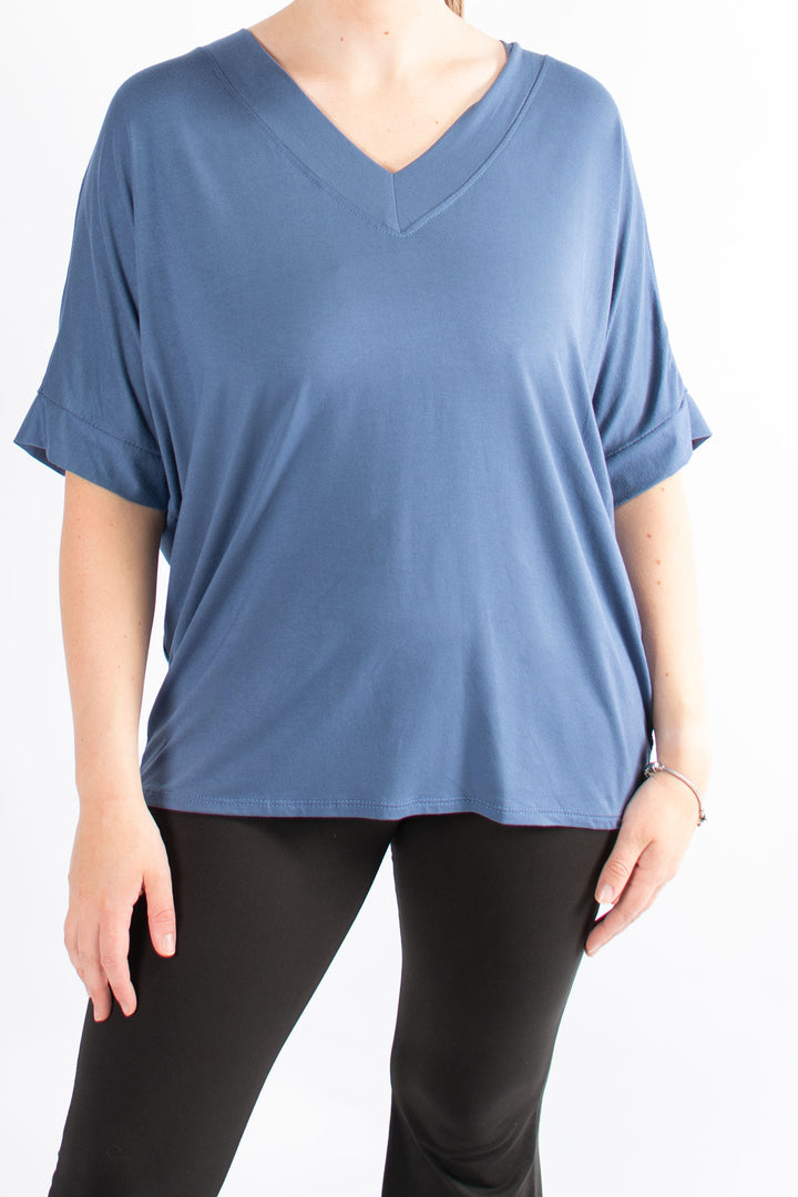 BASIC | V-neck | Denim