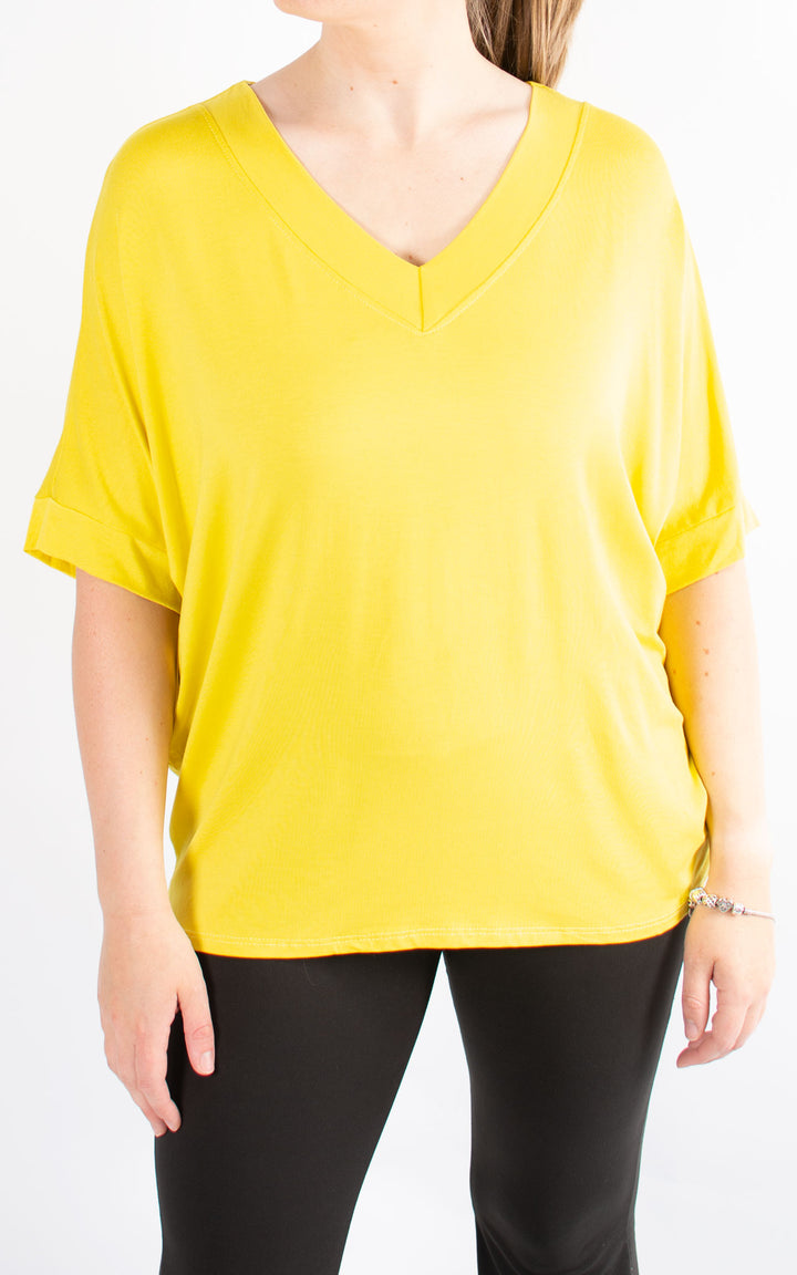 BASIC | V-neck | Yellow