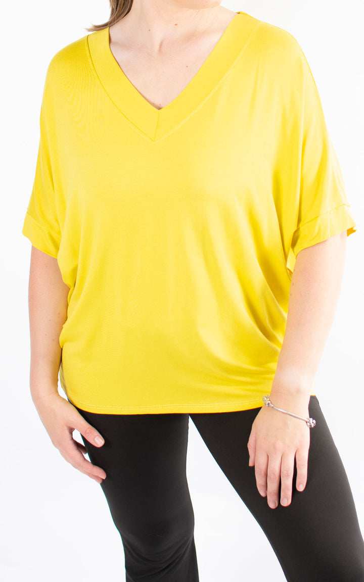 BASIC | V-neck | Yellow