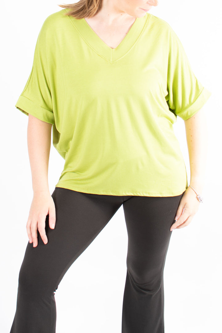 BASIC | V-neck | Lime