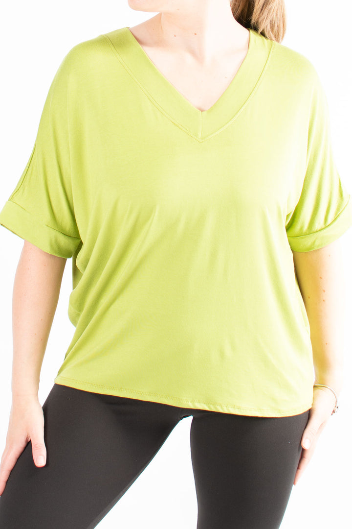 BASIC | V-neck | Lime