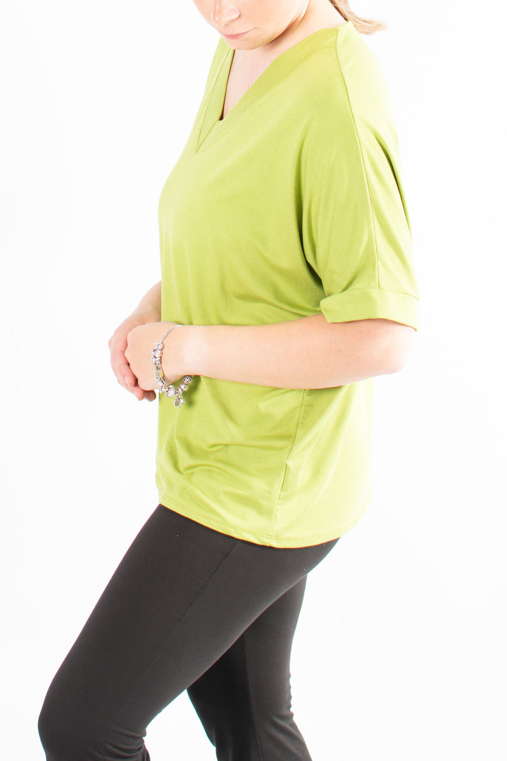 BASIC | V-neck | Lime