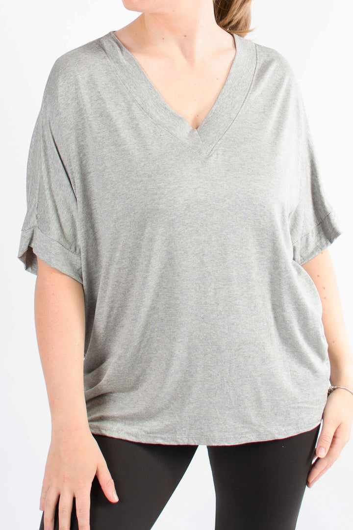 BASIC | V-neck | Grey