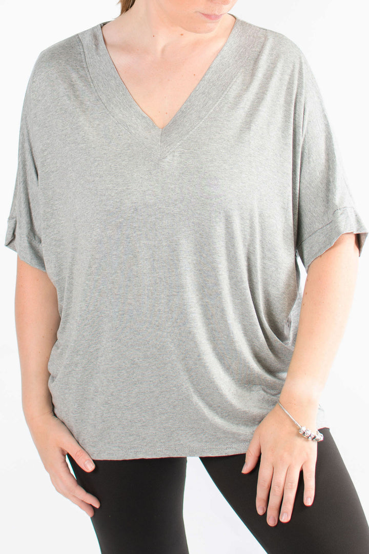 BASIC | V-neck | Grey