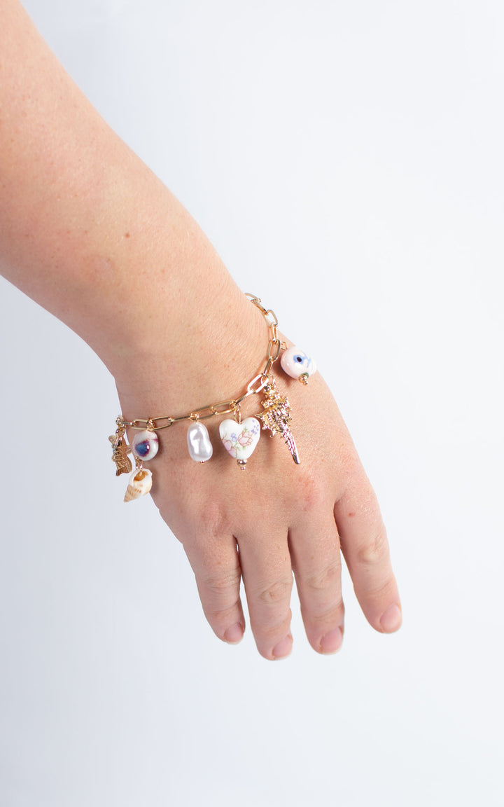 Bracelet | Seashells | Pink