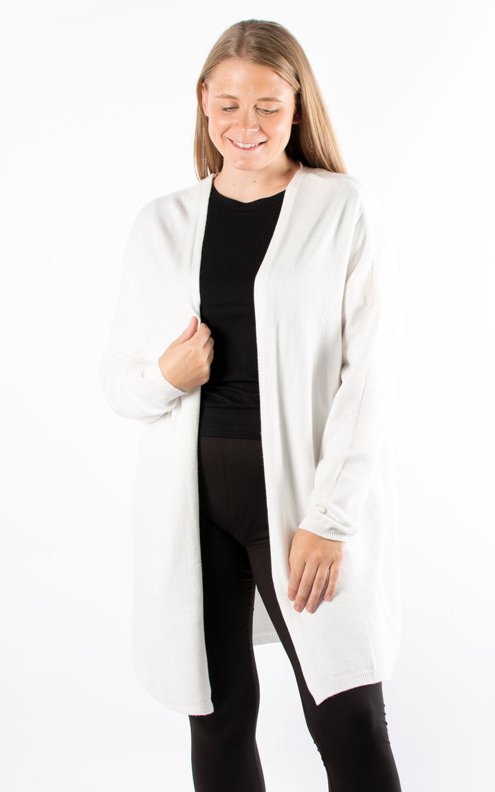 Joanne Soft Knit Cardigan |  White