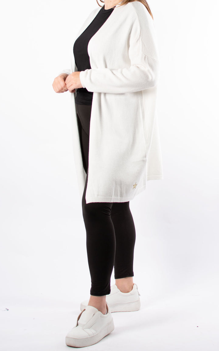 Joanne Soft Knit Cardigan |  White