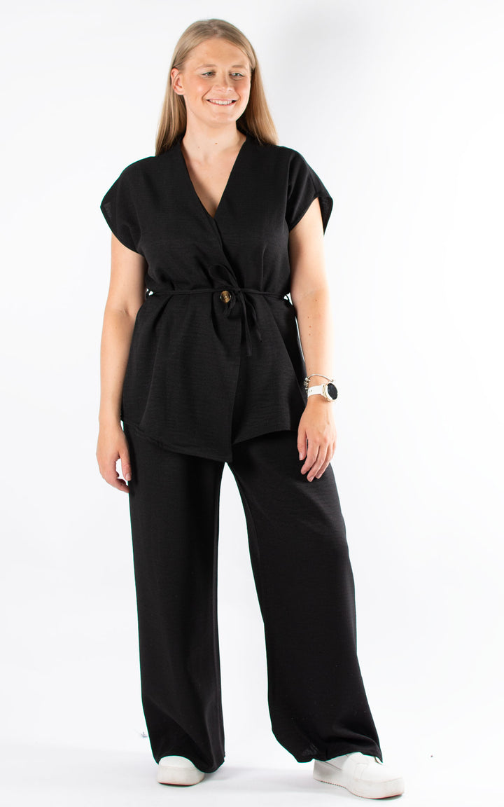 Waistcoat & Trousers Set | Black