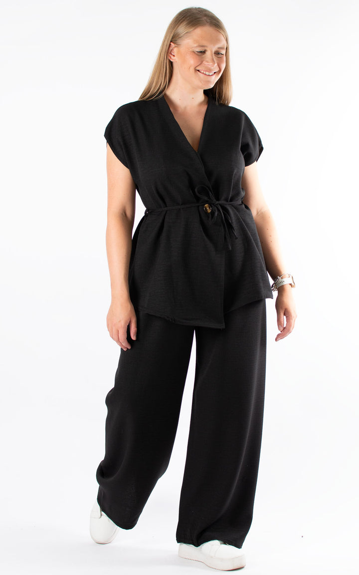 Waistcoat & Trousers Set | Black