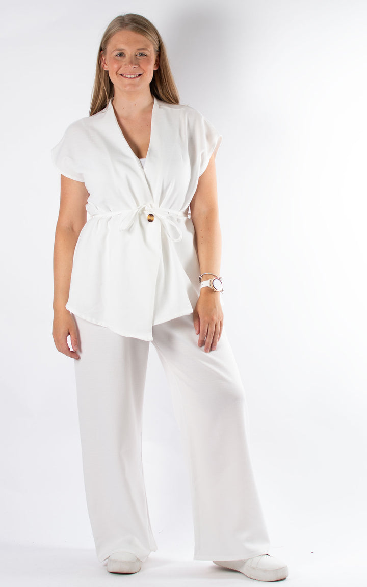 Waistcoat & Trousers Set | White