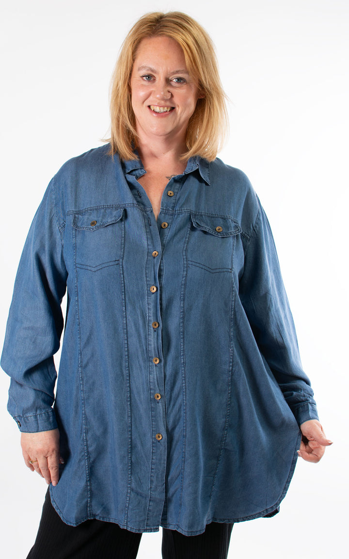 Tina Shirt | Denim