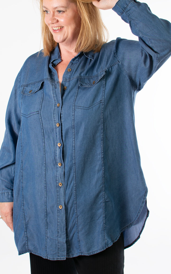 Tina Shirt | Denim