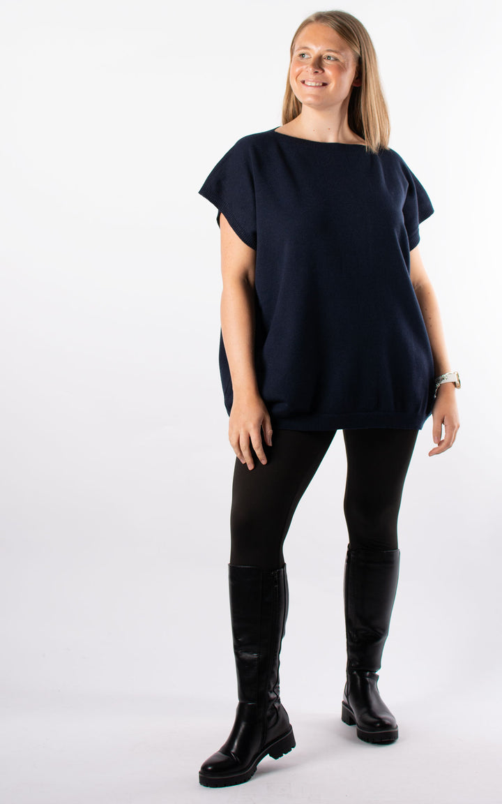 Button Back Jumper | Navy