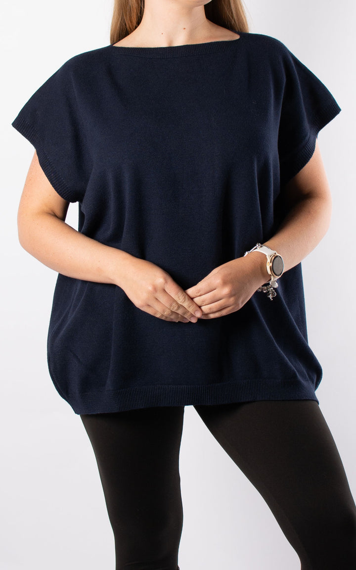 Button Back Jumper | Navy