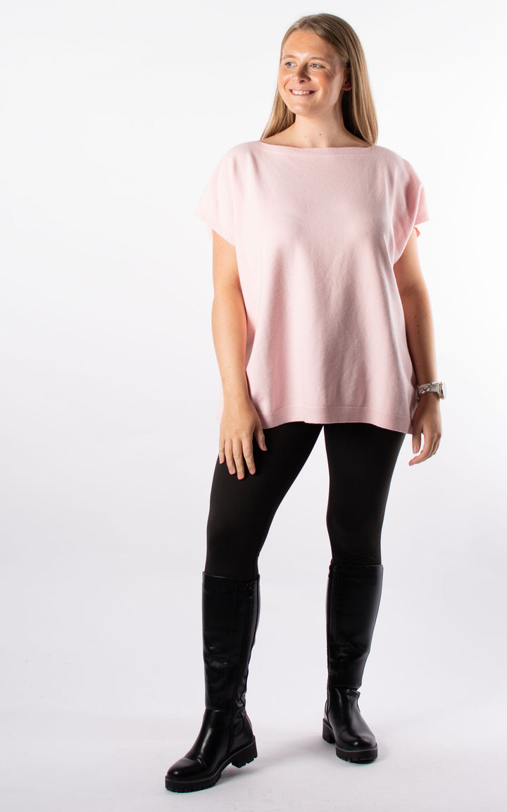 Button Back Jumper | Baby Pink