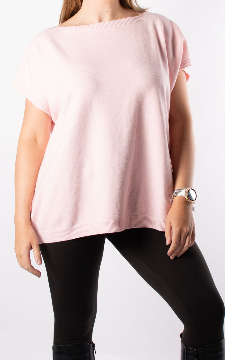 Button Back Jumper | Baby Pink