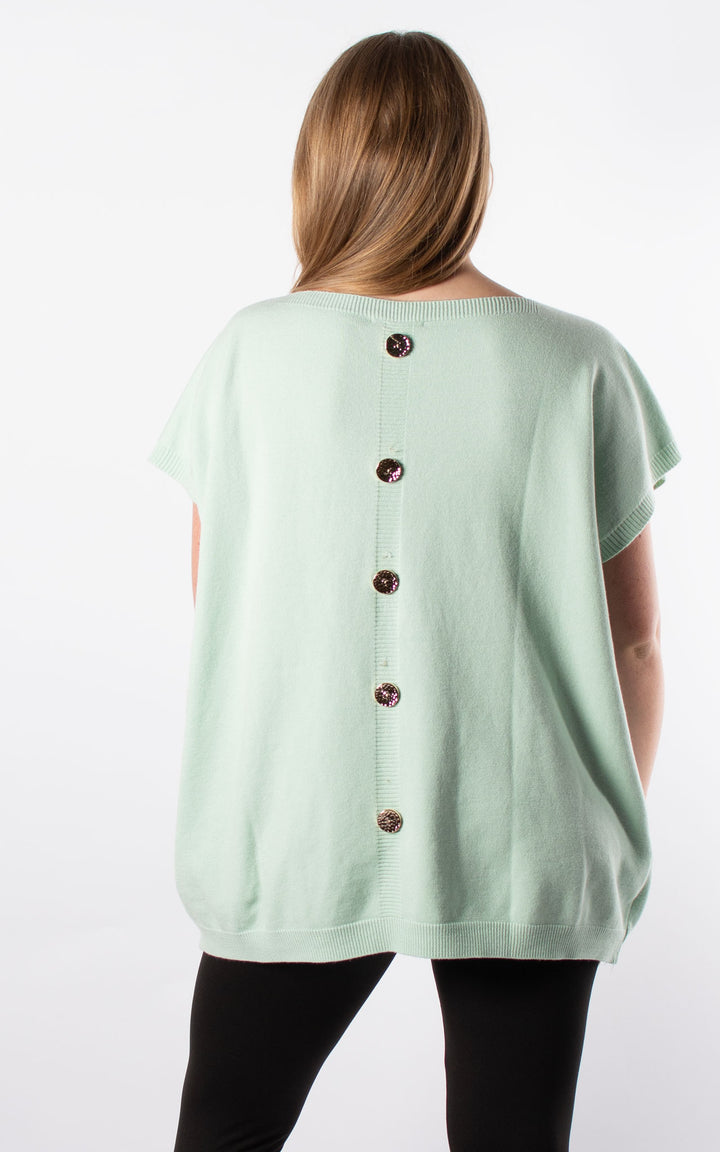 Button Back Jumper | Mint