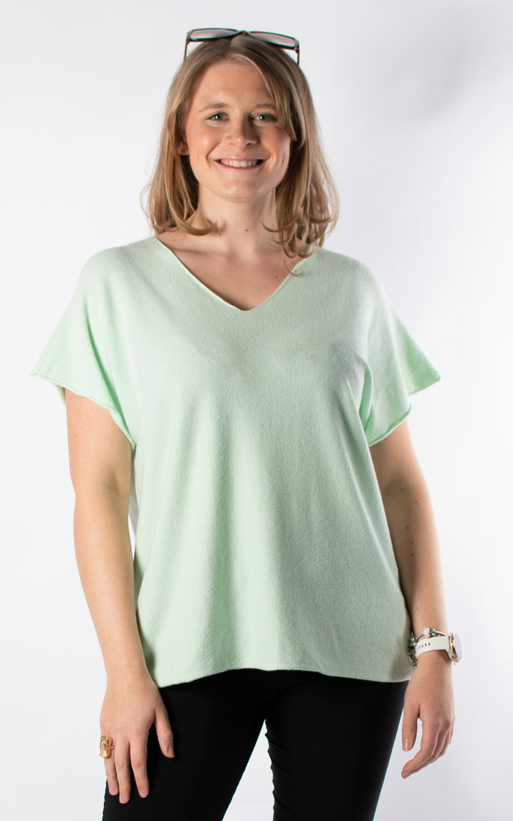 Suzie V-neck Knit | Mint