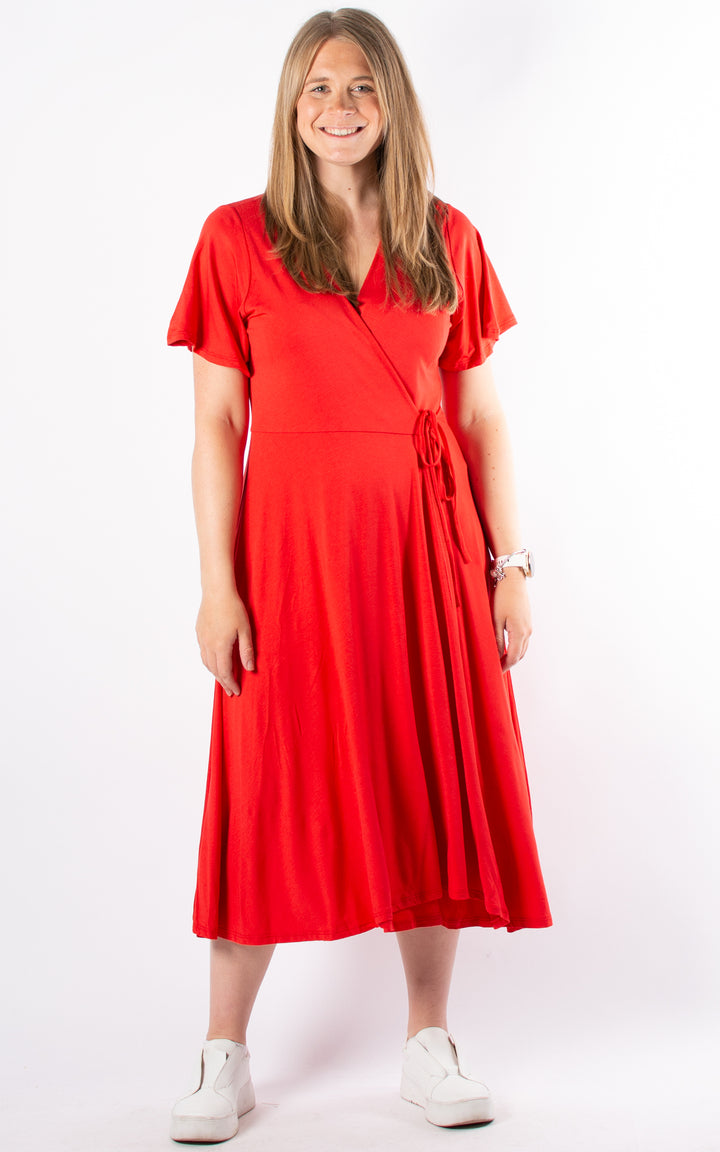 Wrap Dress | Red