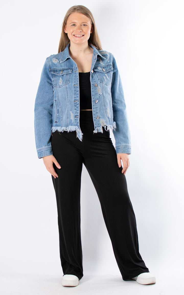 Distressed Denim Jacket