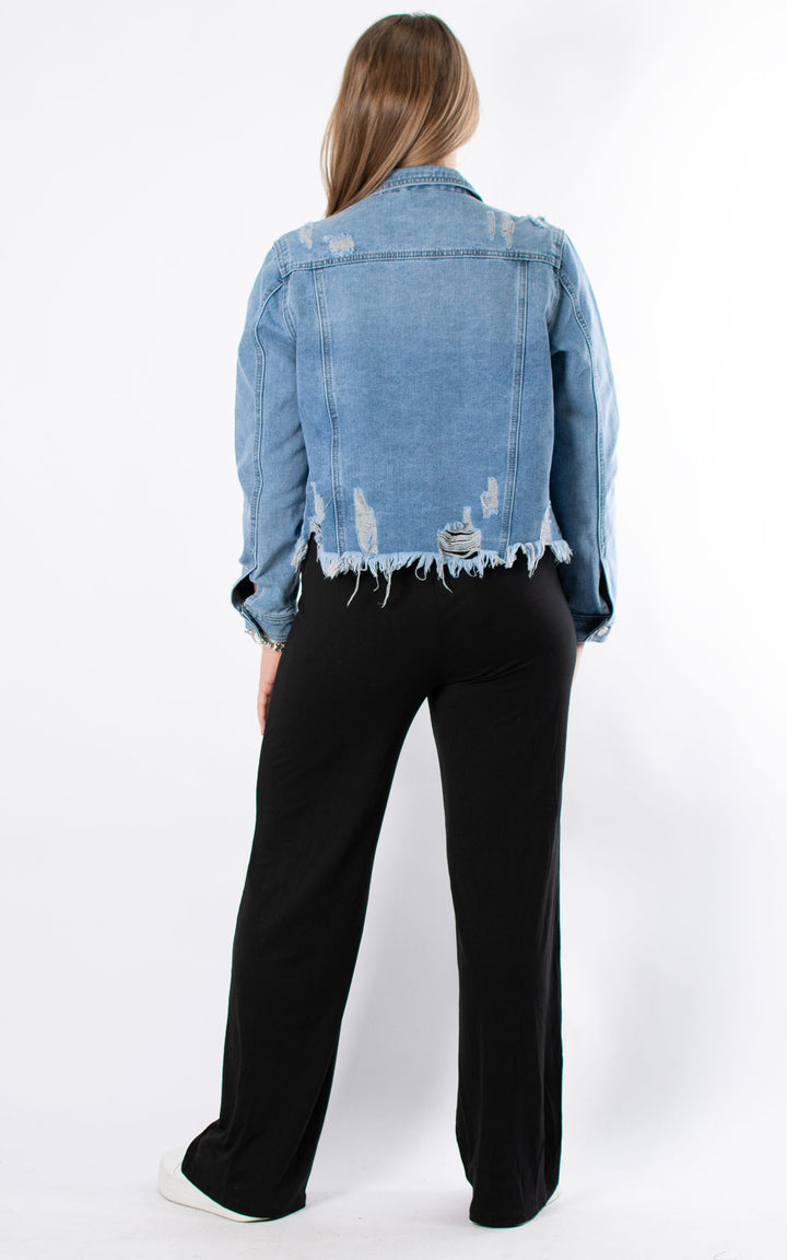 Distressed Denim Jacket