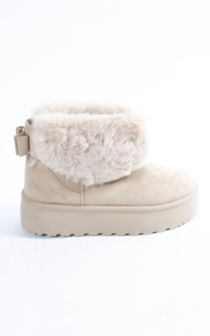 Fifi Fur Boots | Beige