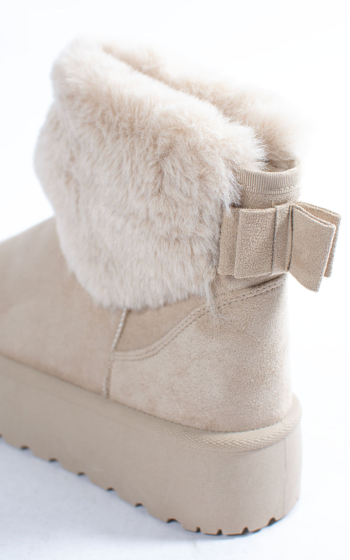 Fifi Fur Boots | Beige